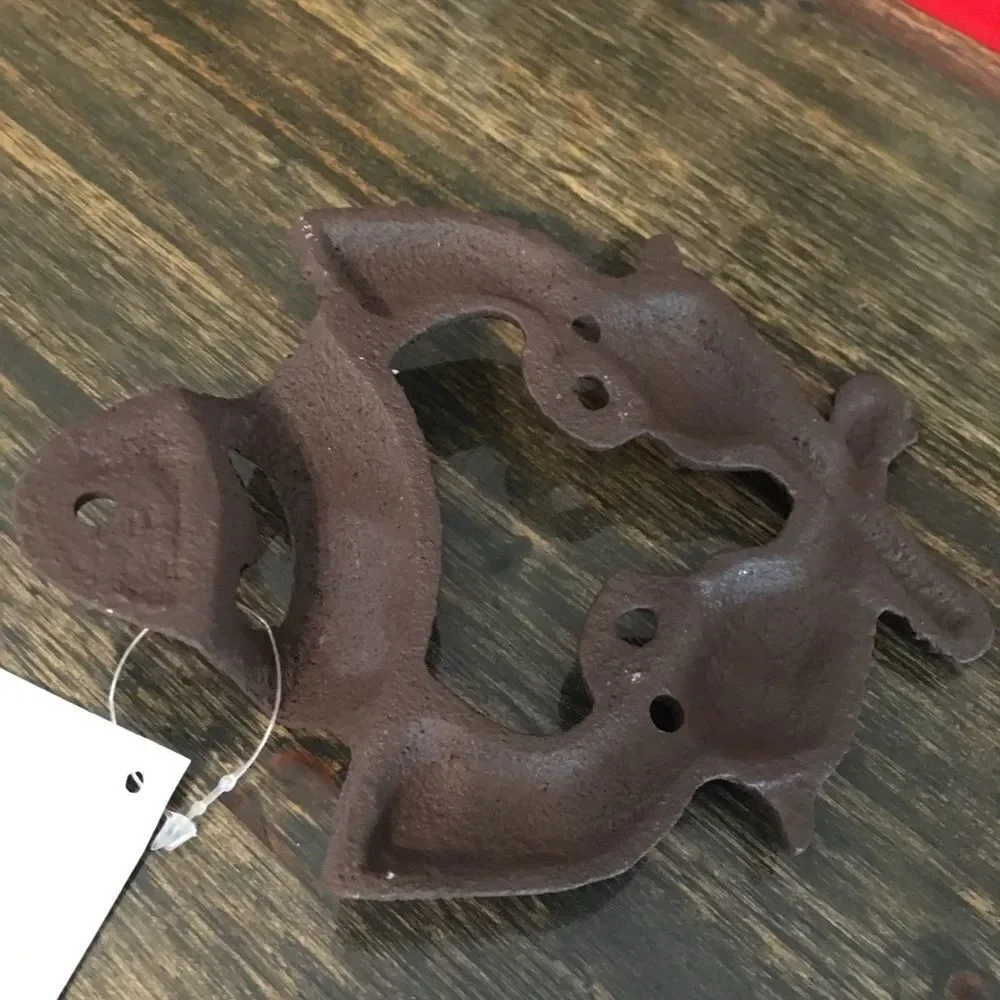 Wall cast iron revolver hand guns beer bottle opener garage
